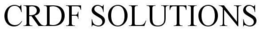 CRDF SOLUTIONS trademark
