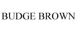 BUDGE BROWN trademark