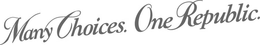 MANY CHOICES. ONE REPUBLIC. trademark