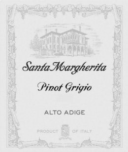 SANTA MARGHERITA PINOT GRIGIO ALTO ADIGE PRODUCT OF ITALY trademark