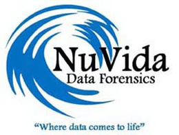 NUVIDA DATA FORENSICS "WHERE DATA COMES TO LIFE" trademark