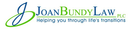 J JOAN BUNDY LAW PLC HELPING YOU THROUGH LIFE'S TRANSITIONS trademark