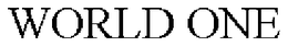 WORLD ONE trademark