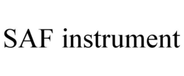 SAF INSTRUMENT trademark