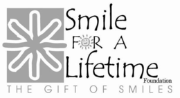 SMILE FOR A LIFETIME FOUNDATION THE GIFT OF SMILES trademark
