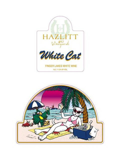 H HAZLITT 1852 VINEYARDS WHITE CAT FINGERLAKES WHITE WINE ALC. 11.2% BY VOL. trademark