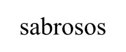 SABROSOS trademark