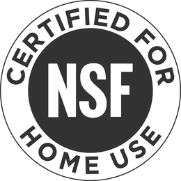 NSF CERTIFIED FOR HOME USE trademark
