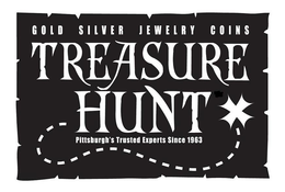 GOLD SILVER JEWELRY COINS TREASURE HUNTPITTSBURGH'S TRUSTED EXPERTS SINCE 1963 trademark