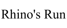 RHINO'S RUN trademark