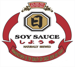 SUN SOY SAUCE NATURALLY BREWED MANUFACTURER OF TOP QUALITY SOY SAUCE OVER 100 YEARS trademark