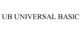UB UNIVERSAL BASIC trademark
