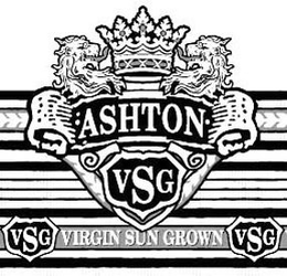 ASHTON VSG VIRGIN SUN GROWN trademark