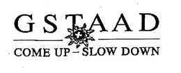 GSTAAD COME UP-SLOW DOWN trademark