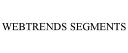 WEBTRENDS SEGMENTS trademark