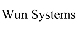 WUN SYSTEMS trademark