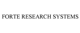 FORTE RESEARCH SYSTEMS trademark