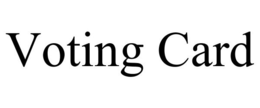 VOTING CARD trademark