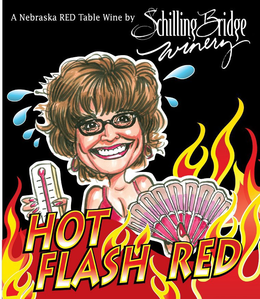 HOT FLASH RED A NEBRASKA RED TABLE WINE BY SCHILLING BRIDGE WINERY trademark