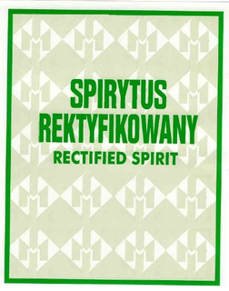 SPIRYTUS REKTYFIKOWANY RECTIFIED SPIRIT M trademark