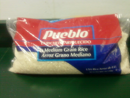 PUEBLO ENRICHED ENRIQUECIDO MEDIUM GRAIN RICE ARROZ GRANO MEDIANO USA RICE ARROZ DE E.U. trademark