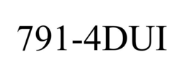 791-4DUI trademark