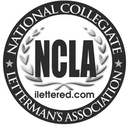 NCLA NATIONAL COLLEGIATE LETTERMAN'S ASSOCIATION ILETTERED.COM trademark
