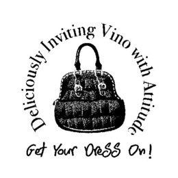 DELICIOUSLY INVITING VINO WITH ATTITUDE GET YOUR DRESS ON! trademark