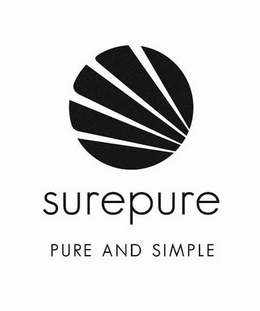 SUREPURE PURE AND SIMPLE trademark