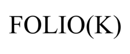 FOLIO(K) trademark