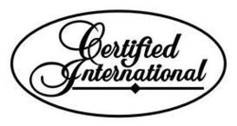 CERTIFIED INTERNATIONAL trademark