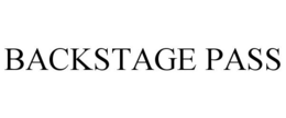 BACKSTAGE PASS trademark