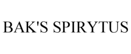 BAK'S SPIRYTUS trademark