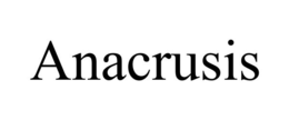 ANACRUSIS trademark
