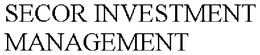 SECOR INVESTMENT MANAGEMENT trademark