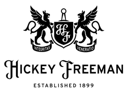 HICKEY FREEMAN ESTABLISHED 1899 HF INTEGRITAS VENERATIO trademark