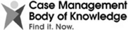 CASE MANAGEMENT BODY OF KNOWLEDGE FIND IT. NOW. trademark