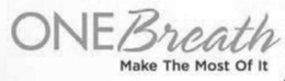 ONE BREATH MAKE THE MOST OF IT trademark