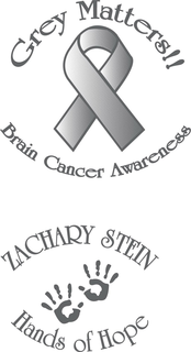 GREY MATTERS BRAIN CANCER AWARENESS ZACHARY STEIN HANDS OF HOPE trademark