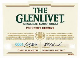 THE GLENLIVET SINGLE MALT SCOTCH WHISKY FOUNDER'S RESERVE trademark