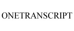 ONETRANSCRIPT trademark