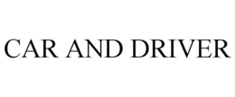CAR AND DRIVER trademark