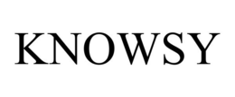KNOWSY trademark
