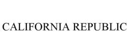CALIFORNIA REPUBLIC trademark