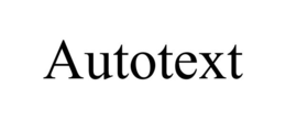 AUTOTEXT trademark