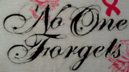 NO ONE FORGETS trademark