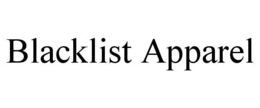 BLACKLIST APPAREL trademark