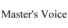 MASTER'S VOICE trademark