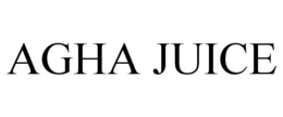 AGHA JUICE trademark