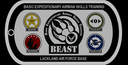 BASIC EXPEDITIONARY AIRMAN SKILLS TRAINING; BEAST, REAPER, VIGILANT, SENTINEL, PREDATOR, LACKLAND AIR FORCE BASE trademark